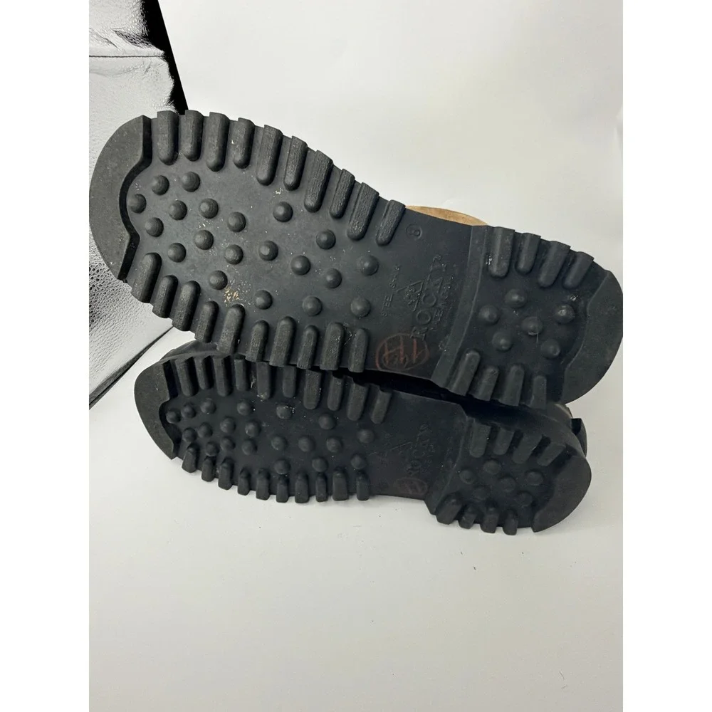 Rocky Mens Thinsulate Insulation Tan Suede Black Rubber Duck Snow‎ Boots Size 8